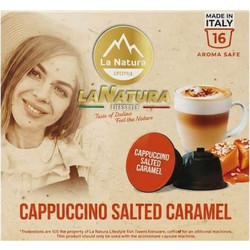 La Natura Lifestyle Κάψουλες Cappuccino Salted Caramel Συμβατές με Μηχανή Dolce Gusto 16τμχ