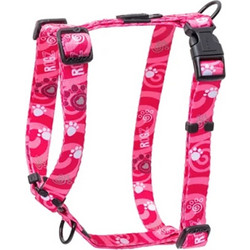 Rogz Fusion Pink Paw Σαμαράκι Σκύλου Ιμάντας Φούξια Large