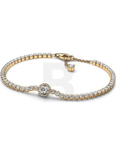 Pandora Timeless Γυναικείο Βραχιόλι Ριβιέρα Επιχρυσωμένο με Ζιργκόν 569416C01
