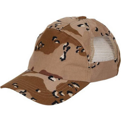 MFH Mesh Ανδρικό Καπέλο Jockey με Δίχτυ Snapback Υφασμάτινο Καφέ