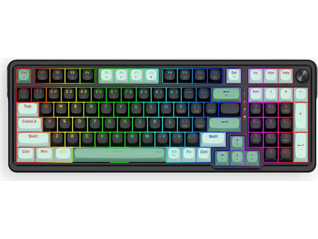 Redragon Eisa K686BG Ασύρματο Μηχανικό Gaming Πληκτρολόγιο RGB Black