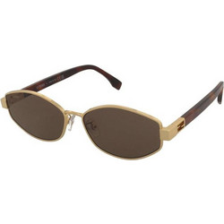 Fendi FE40216U 30E Γυναικεία Γυαλιά Ηλίου Πολυγωνικά Κοκάλινα Καφέ με Καφέ Φακό