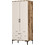 Hanah Home Δίφυλλη Ντουλάπα Ρούχων Kumsal Μπεζ 80x47.5x201.4cm 845HCT5416