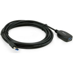 Equip 133346 Καλώδιο USB-A Male 2.0 to USB-A Female 5m Black