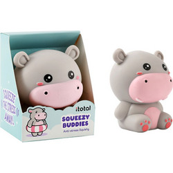 iTotal Squeezy Buddies Hippo Squishy Γκρι