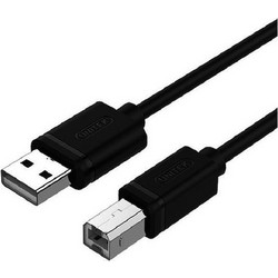 Unitek Y-C4001GBK Καλώδιο USB-A Male 2.0 to USB-B Male 2m Black