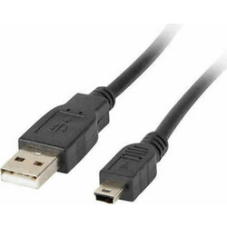 Lanberg CA-USBK-10CC-0018-BK Καλώδιο USB-A Male 2.0 to USB-B Mini Male 1.8m Black
