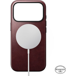Nomad Modern Leather Back Cover with MagSafe Horween Burgundy (iPhone 18 Pro Max / 17 Pro Max)