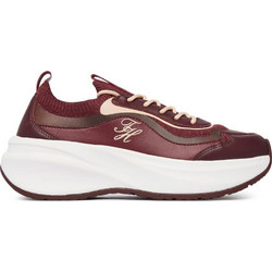 Tommy Hilfiger Γυναικεία Sneakers Flatforms Μπορντό FW0FW09484-XUT