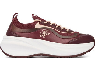 Tommy Hilfiger Γυναικεία Sneakers Flatforms Μπορντό FW0FW09484-XUT
