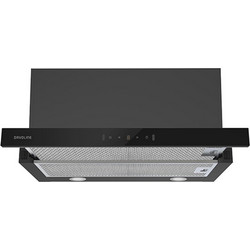 Davoline Supreme 90 Black Glass Συρόμενος Απορροφητήρας 60cm Μαύρος