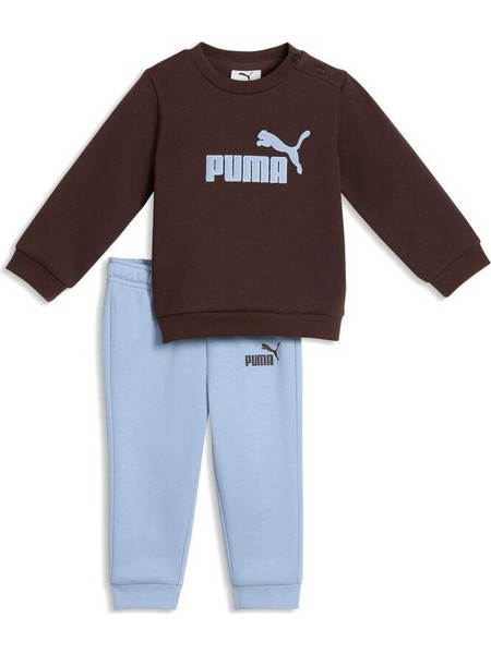Puma Βρεφικό Σετ Φόρμας για Αγόρι Χειμωνιάτικο Καφέ Γαλάζιο 638104-33