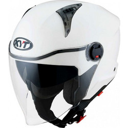 KYT D-City Plain White Κράνος Μηχανής Jet 1300gr
