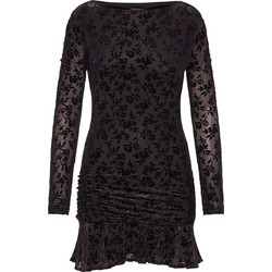 Funky Buddha Mini Φόρεμα για Γάμο / Βάπτιση Μωβ FBL014-128-13