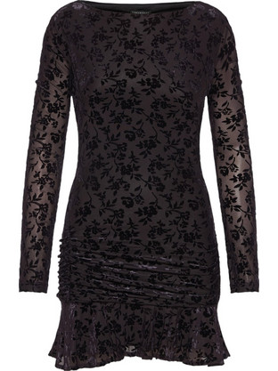 Funky Buddha Mini Φόρεμα για Γάμο / Βάπτιση Μωβ FBL014-128-13