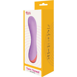 Dream Toys Twin Toned Δονητής 19cm Μωβ