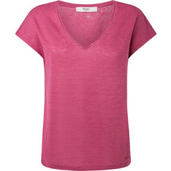 Pepe Jeans Lottie Γυναικείο Καλοκαιρινό Top Λινό Φούξια PL505821-363