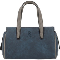 Bag to Bag Γυναικεία Τσάντα Χειρός Σουέτ Πετρόλ WH26021