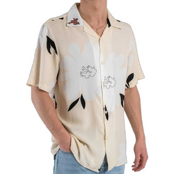 OVER-D Camicia Ανδρικό Πουκάμισο Κοντομάνικο Μπεζ