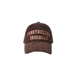 Funky Buddha Ανδρικό Καπέλο Jockey Κοτλέ Μπορντό FBM014-072-10