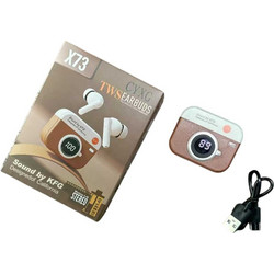 TWS X73 CYXG Ακουστικά Bluetooth In Ear Brown