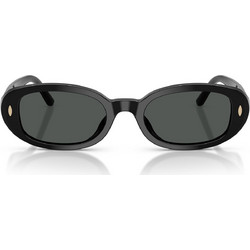 Tory Burch TY7241D 170987 Ανδρικά Γυαλιά Ηλίου Ορθογώνια Κοκάλινα Μαύρα με Μαύρο Φακό