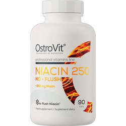 OstroVit Niacin 250 No-Flush 90 Ταμπλέτες