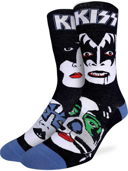 Good Luck Sock Kiss Band Ανδρικές Κάλτσες Ψηλές με Σχέδια Πολύχρωμες GLS-4190