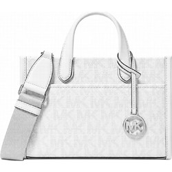 Michael Kors Γυναικεία Τσάντα Χειρός από Δερματίνη Λευκή 38S6S3GM5B-OPT