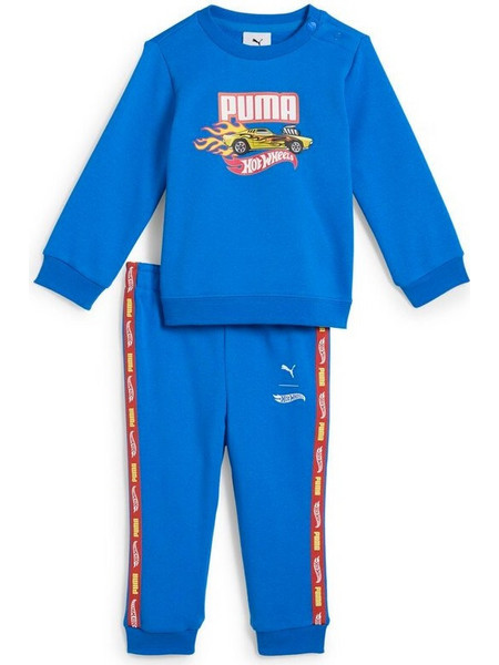 Puma Hot Wheels Βρεφικό Σετ Φόρμας για Αγόρι Χειμωνιάτικο Royal Blue 630073-58