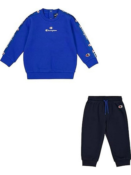Champion Βρεφικό Σετ Φόρμας για Αγόρι Χειμωνιάτικο Royal Blue Μαύρο 306867-BS008