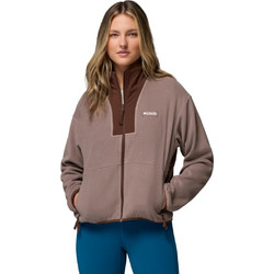Columbia Sequoia Grove II Γυναικεία Ζακέτα Fleece Μακριά με Φερμουάρ Καφέ 2173801-254