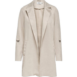 Only Γυναικείο Ημίπαλτο Suede Εκρού 15350165