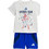 Adidas Marvel Spider-Man Βρεφικό Σετ Καλοκαιρινό Λευκό Royal Blue KS3963