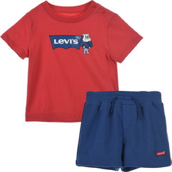 Levi's Βρεφικό Σετ για Αγόρι Καλοκαιρινό Κόκκινο Navy Μπλε 6EH787-R7Q