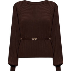 TWINSET Γυναικείο Χειμερινό Top Σοκολατί 262TT3451-11946