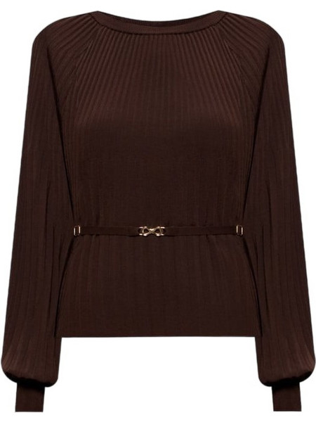 TWINSET Γυναικείο Χειμερινό Top Σοκολατί 262TT3451-11946