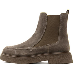 Gioseppo Γυναικεία Μποτάκια Chelsea Suede Ταμπά με Χοντρό Χαμηλό Τακούνι 80694