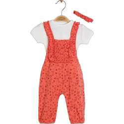 BiBaby Sweet Leopard Βρεφικό Σετ για Κορίτσι Καλοκαιρινό Λευκό Κόκκινο 60589