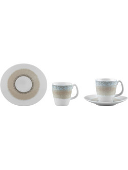 Ιωνία Apeiron Φλιτζάνι Espresso & Ελληνικού Καφέ Πορσελάνης Μπεζ 82ml 3182170