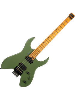 Spira Guitars S-400 Headless Ηλεκτρική Κιθάρα Double Cut με Μαγνήτες HH & Ταστιέρα Maple Satin Green