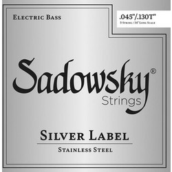 Sadowsky Silver Label TW Σετ 5 Χορδές Ηλεκτρικού Μπάσου Stainless Steel 45-130T"
