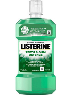 Listerine Teeth & Fum Defence Στοματικό Διάλυμα για Προστασία Ούλων 750ml