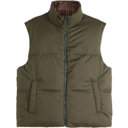 Levi's Αμάνικο Ανδρικό Μπουφάν Χειμωνιάτικο Puffer Χακί 007SZ-0001