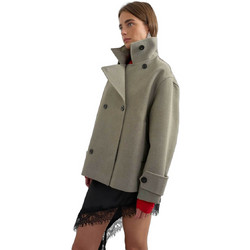 Topshop Thea Γυναικείο Ημίπαλτο Κοντό Γκρι 31001460