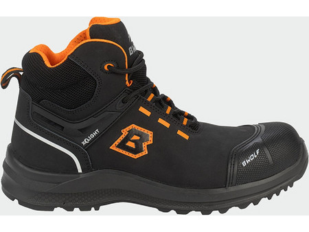 B-Wolf Defender Μποτάκια Ασφαλείας O2 Μαύρα Πορτοκαλί