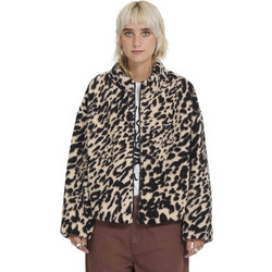 Volcom Wylding Out Γυναικείο Μπουφάν Χειμωνιάτικο Γούνινο Μακρύ Μπεζ B4832601-ANM