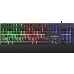 Serioux Nexor Gaming Πληκτρολόγιο RGB Black