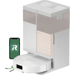 iRobot Roomba Plus 575 Combo Σκούπα Ρομπότ για Σκούπισμα & Σφουγγάρισμα με Χαρτογράφηση και Wi-Fi White