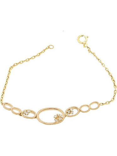 Million Diamonds Γυναικείο Βραχιόλι από Xρυσό 14K με Διαμάντι BR16540
